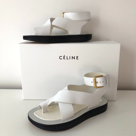 Celine Shoes - Rare CELINE by PHOEBE PHILO Chunky White Sandals